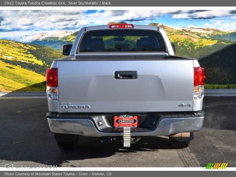 Silver Sky Metallic / Black 2012 Toyota Tundra CrewMax 4x4