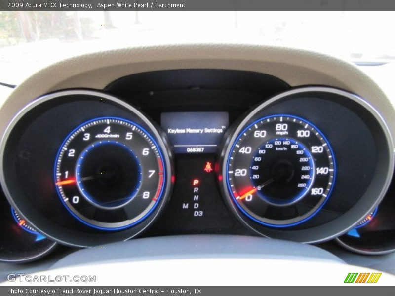 Aspen White Pearl / Parchment 2009 Acura MDX Technology