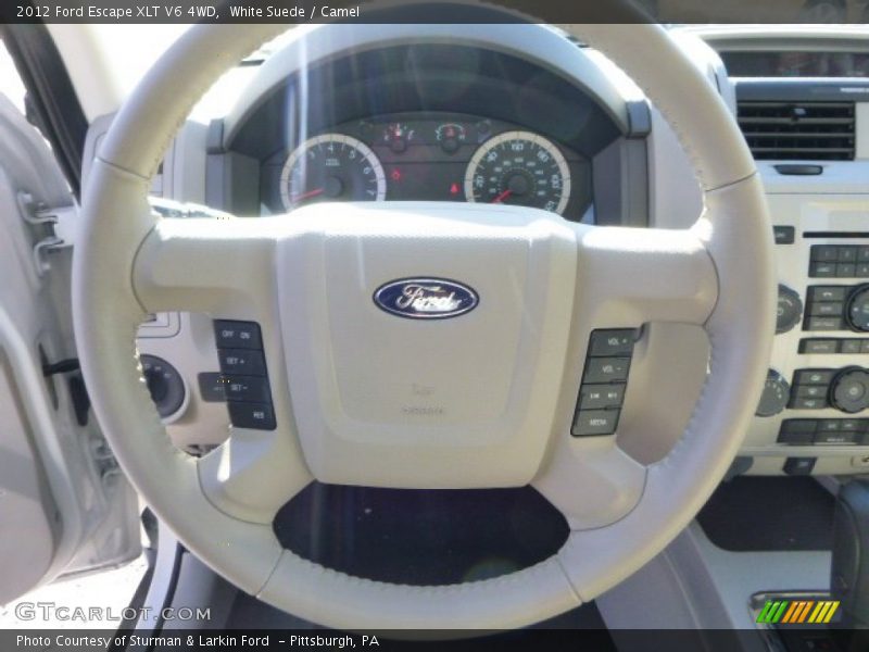White Suede / Camel 2012 Ford Escape XLT V6 4WD