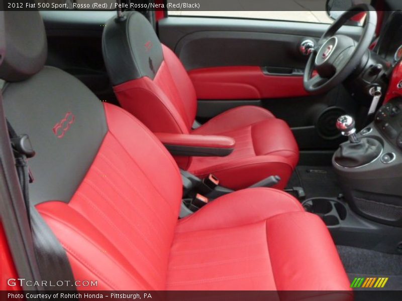 Rosso (Red) / Pelle Rosso/Nera (Red/Black) 2012 Fiat 500 Sport
