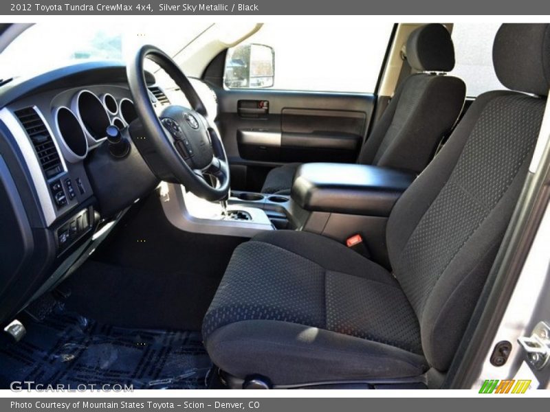 Silver Sky Metallic / Black 2012 Toyota Tundra CrewMax 4x4