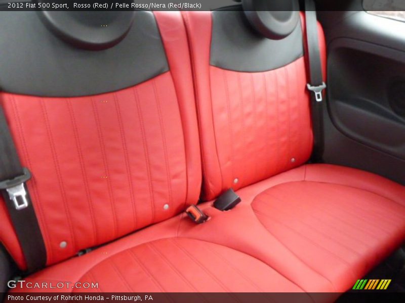 Rosso (Red) / Pelle Rosso/Nera (Red/Black) 2012 Fiat 500 Sport