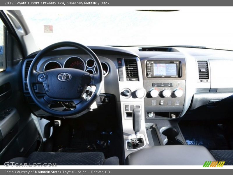 Silver Sky Metallic / Black 2012 Toyota Tundra CrewMax 4x4