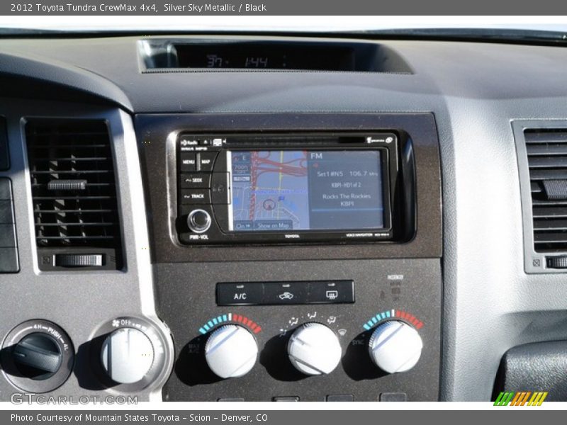 Silver Sky Metallic / Black 2012 Toyota Tundra CrewMax 4x4