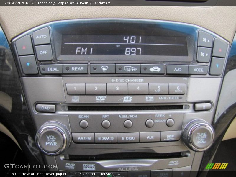 Aspen White Pearl / Parchment 2009 Acura MDX Technology