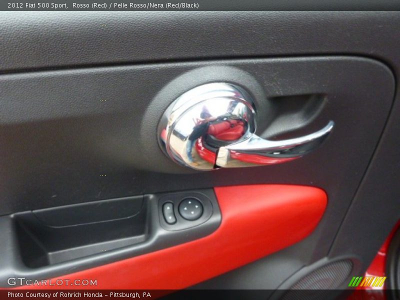 Rosso (Red) / Pelle Rosso/Nera (Red/Black) 2012 Fiat 500 Sport