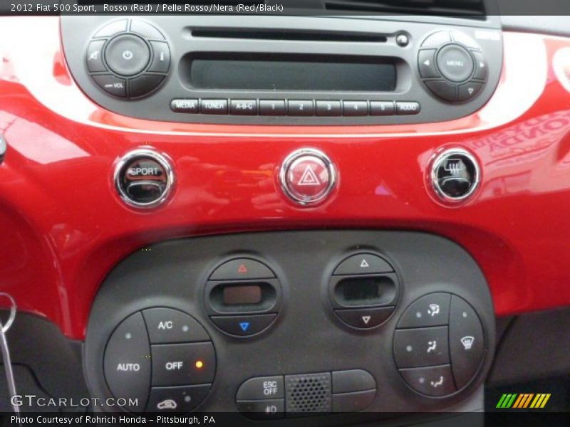 Controls of 2012 500 Sport