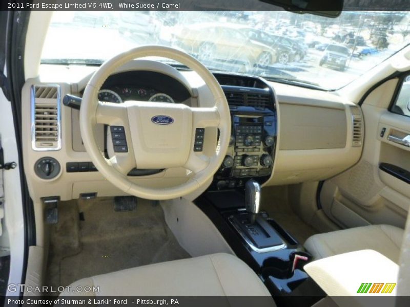 White Suede / Camel 2011 Ford Escape Limited V6 4WD