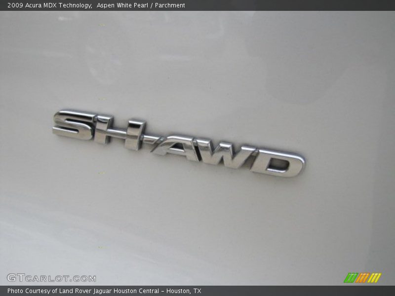 Aspen White Pearl / Parchment 2009 Acura MDX Technology