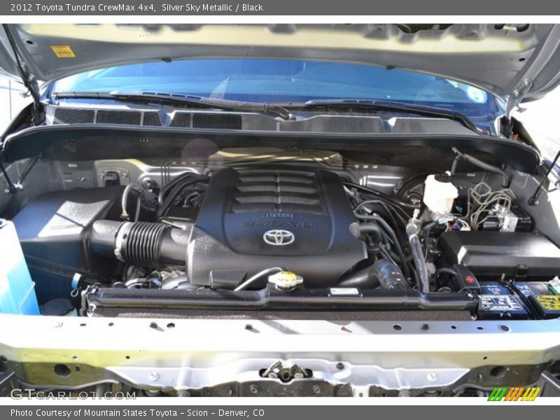 Silver Sky Metallic / Black 2012 Toyota Tundra CrewMax 4x4