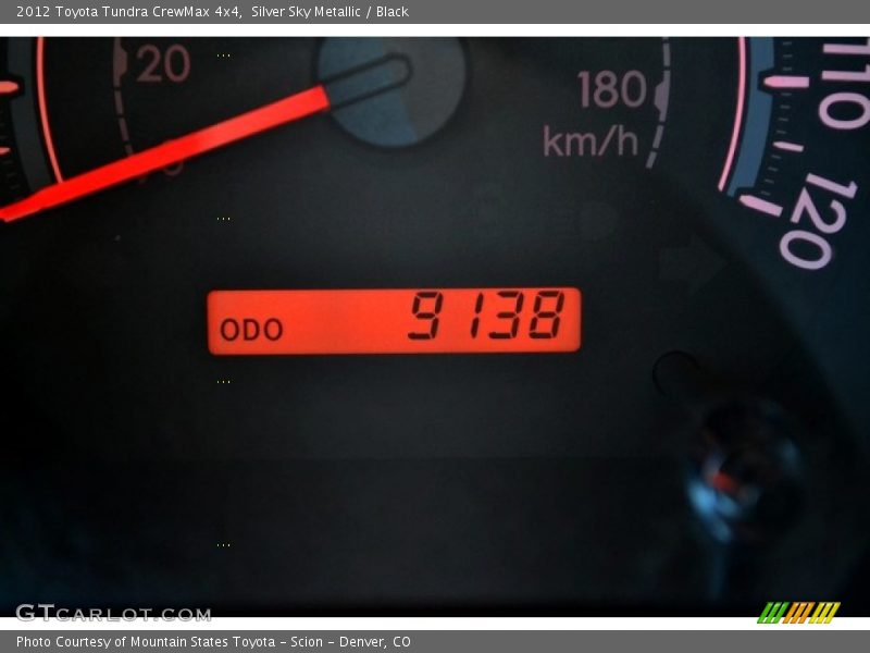 Silver Sky Metallic / Black 2012 Toyota Tundra CrewMax 4x4