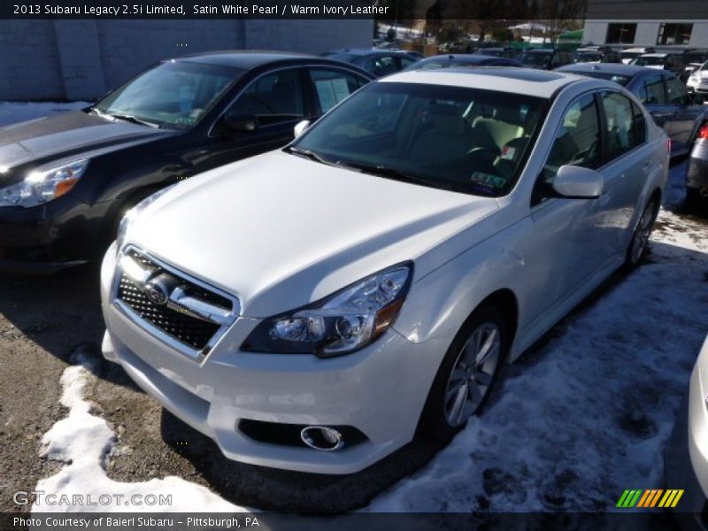 Satin White Pearl / Warm Ivory Leather 2013 Subaru Legacy 2.5i Limited