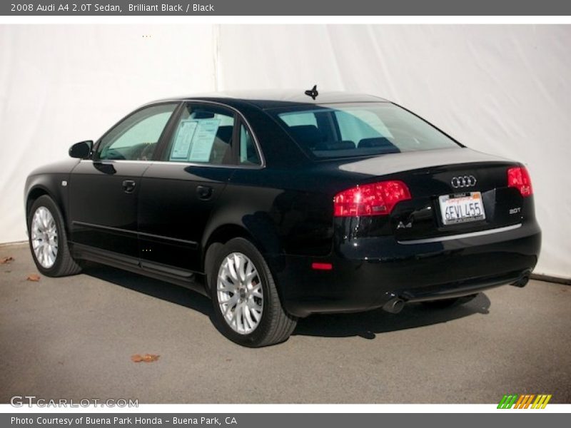 Brilliant Black / Black 2008 Audi A4 2.0T Sedan