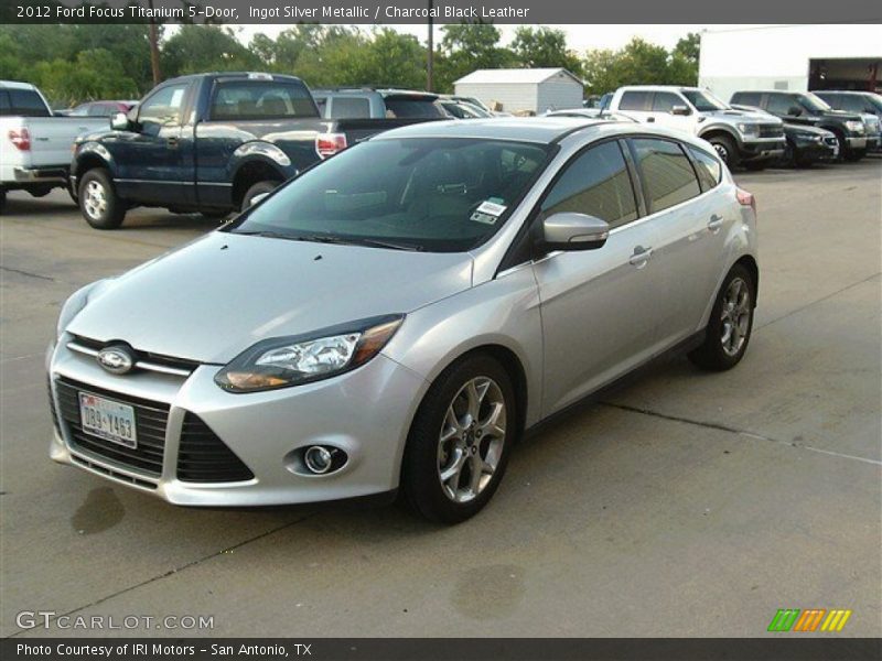 Ingot Silver Metallic / Charcoal Black Leather 2012 Ford Focus Titanium 5-Door