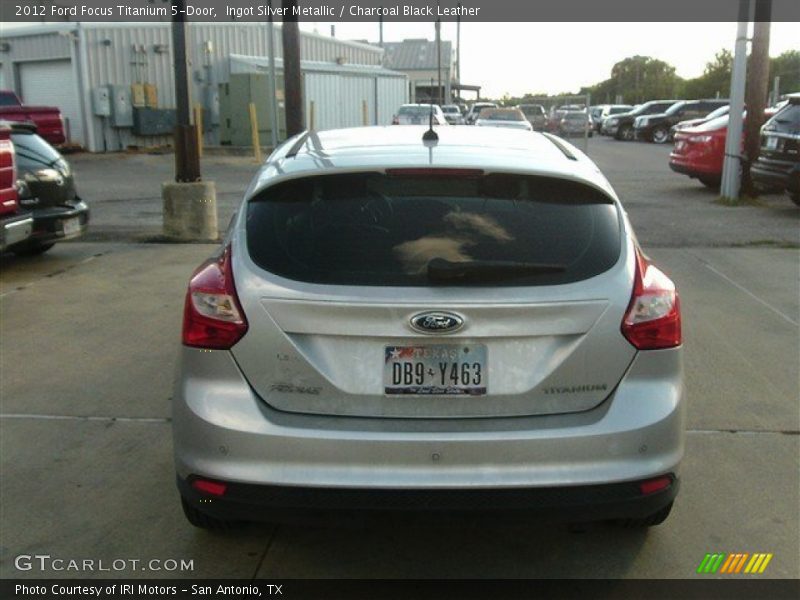 Ingot Silver Metallic / Charcoal Black Leather 2012 Ford Focus Titanium 5-Door