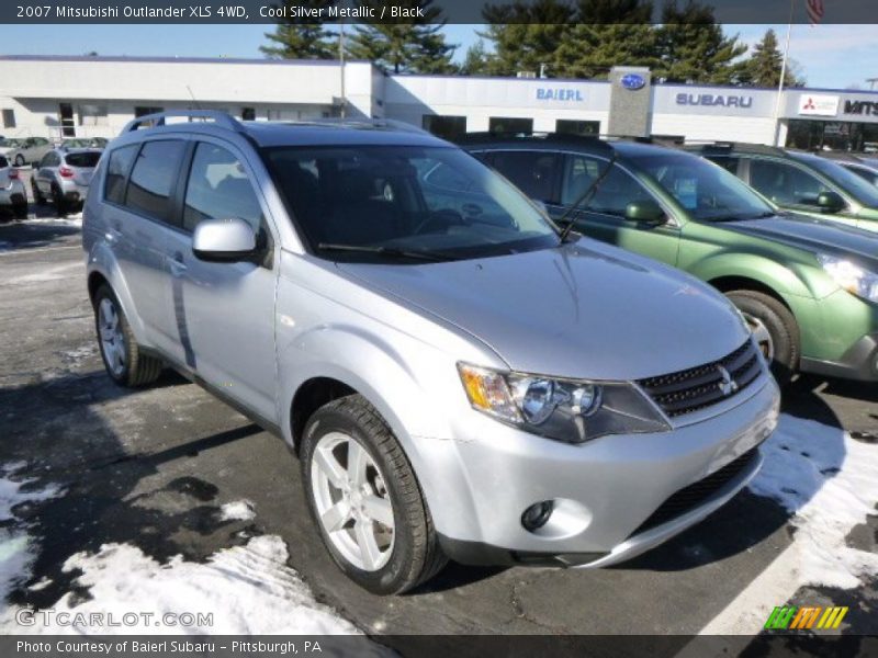 Cool Silver Metallic / Black 2007 Mitsubishi Outlander XLS 4WD