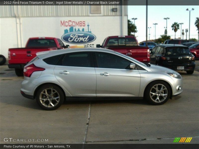 Ingot Silver Metallic / Charcoal Black Leather 2012 Ford Focus Titanium 5-Door