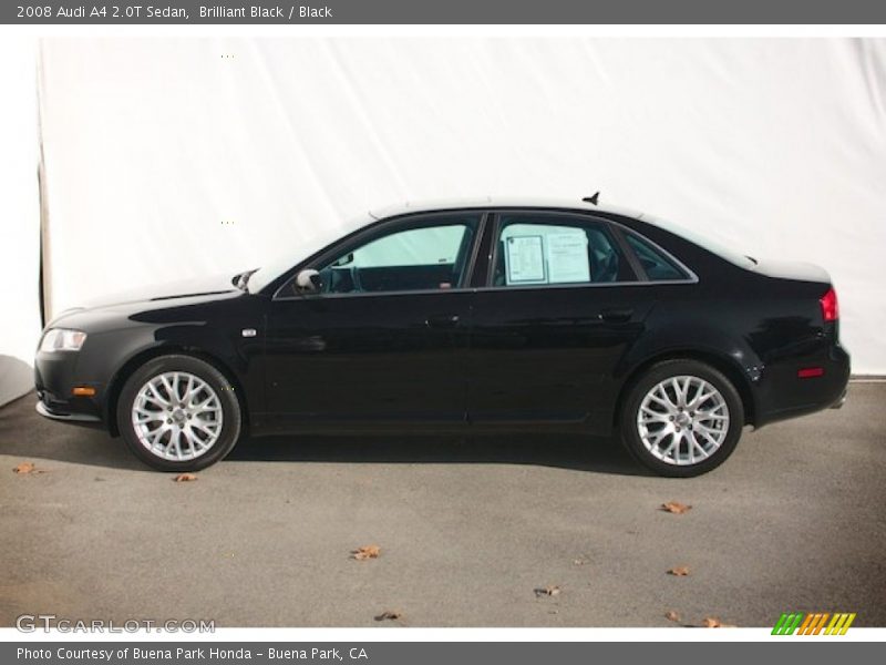 Brilliant Black / Black 2008 Audi A4 2.0T Sedan