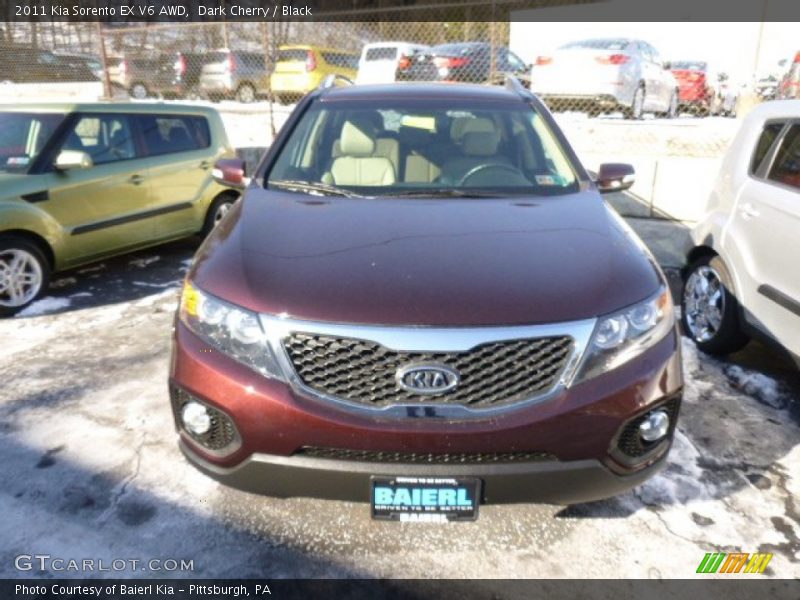 Dark Cherry / Black 2011 Kia Sorento EX V6 AWD