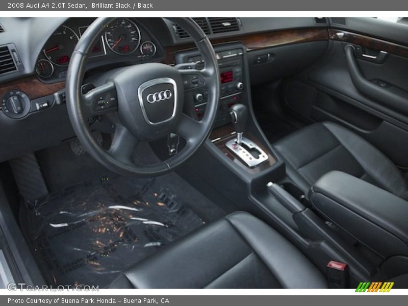 Brilliant Black / Black 2008 Audi A4 2.0T Sedan