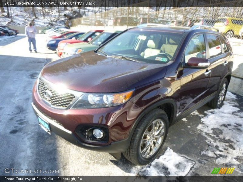 Dark Cherry / Black 2011 Kia Sorento EX V6 AWD