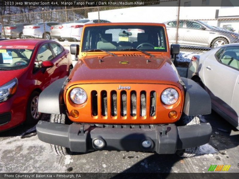 Mango Tango Pearl / Dark Khaki/Medium Khaki 2010 Jeep Wrangler Sport 4x4