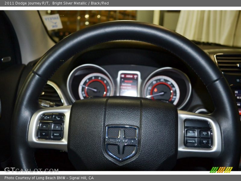Bright Silver Metallic / Black/Red 2011 Dodge Journey R/T