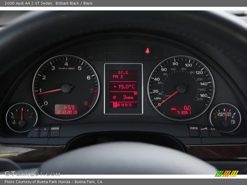 Brilliant Black / Black 2008 Audi A4 2.0T Sedan