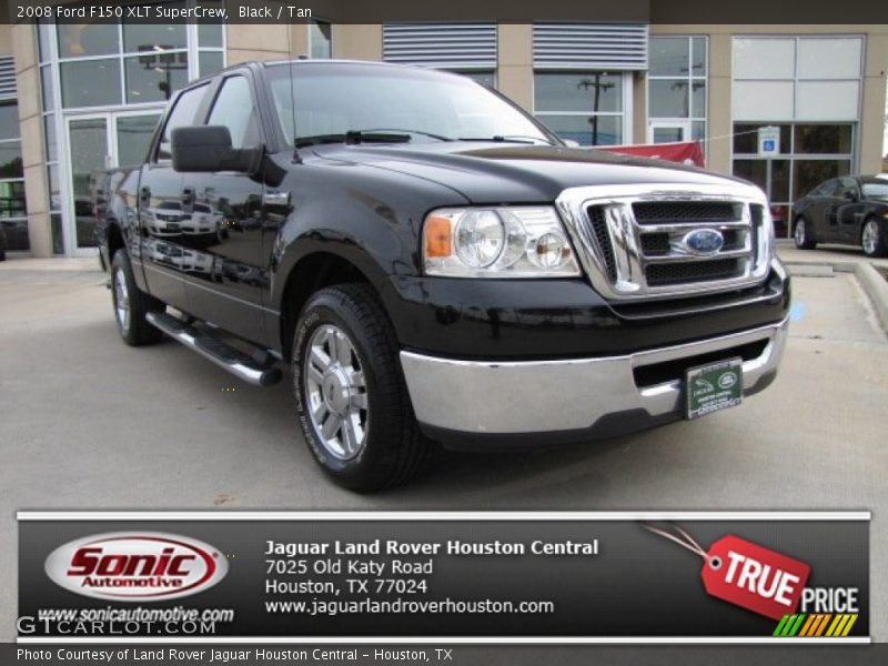 Black / Tan 2008 Ford F150 XLT SuperCrew