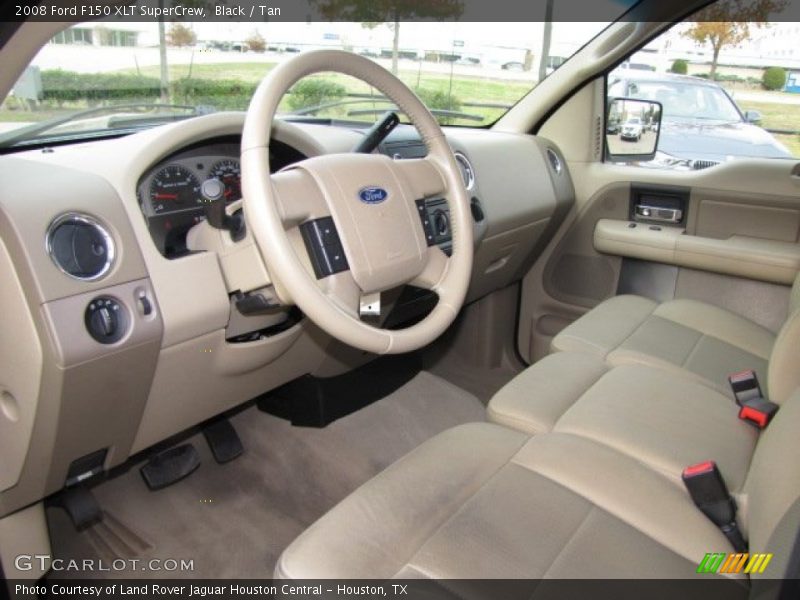 Black / Tan 2008 Ford F150 XLT SuperCrew