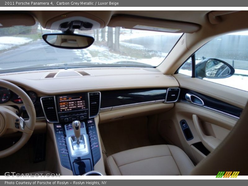 Carbon Grey Metallic / Luxor Beige 2011 Porsche Panamera 4