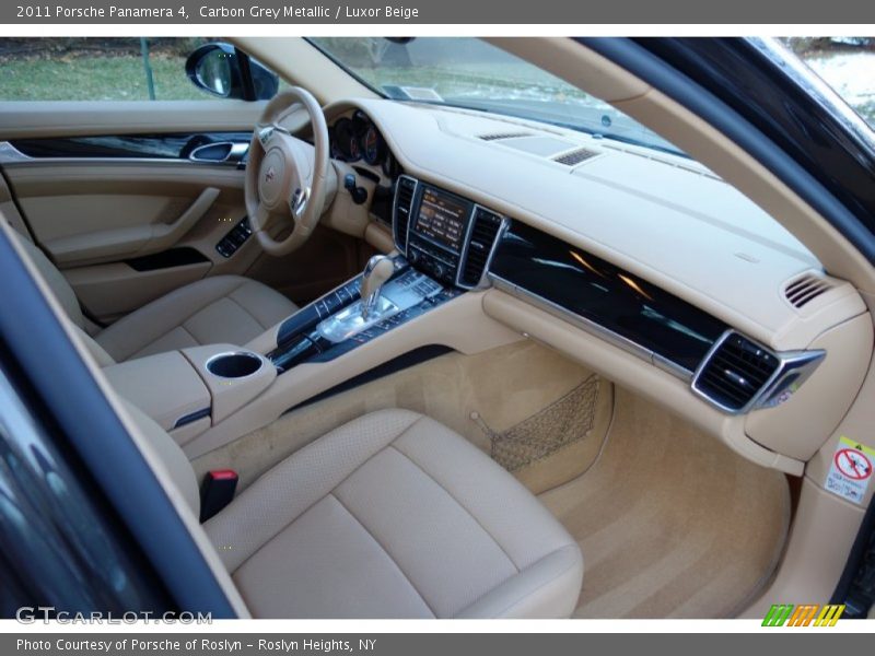 Carbon Grey Metallic / Luxor Beige 2011 Porsche Panamera 4