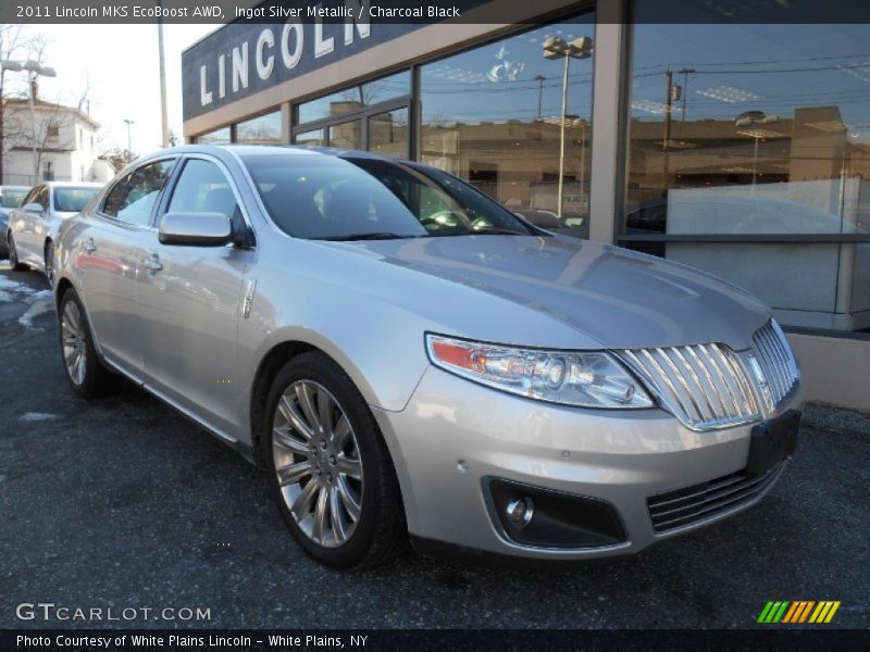 Ingot Silver Metallic / Charcoal Black 2011 Lincoln MKS EcoBoost AWD