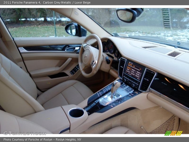 Carbon Grey Metallic / Luxor Beige 2011 Porsche Panamera 4