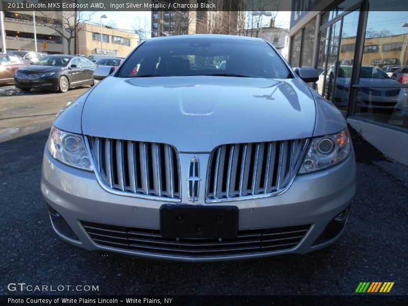 Ingot Silver Metallic / Charcoal Black 2011 Lincoln MKS EcoBoost AWD