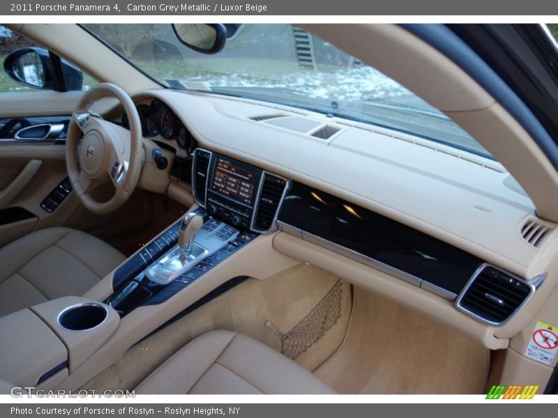 Carbon Grey Metallic / Luxor Beige 2011 Porsche Panamera 4