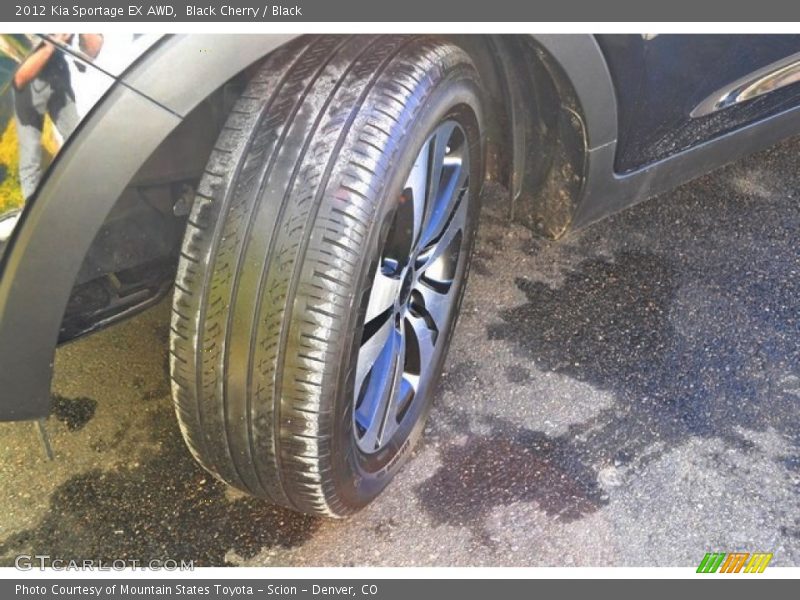 Black Cherry / Black 2012 Kia Sportage EX AWD