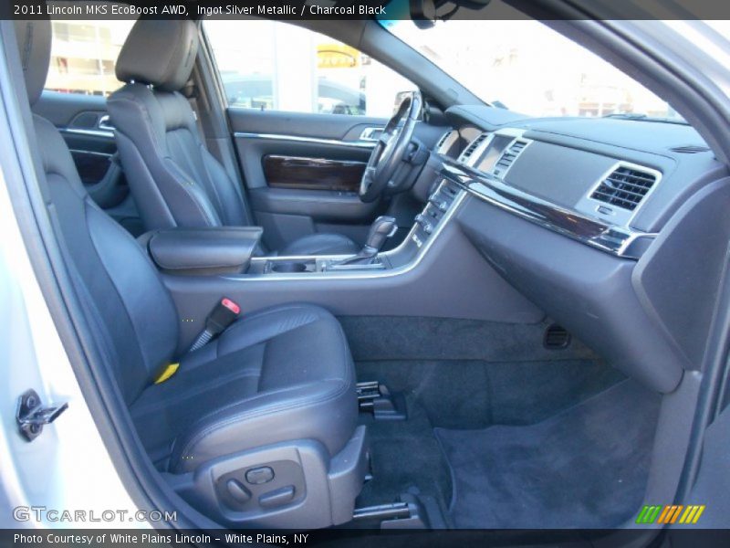 Ingot Silver Metallic / Charcoal Black 2011 Lincoln MKS EcoBoost AWD