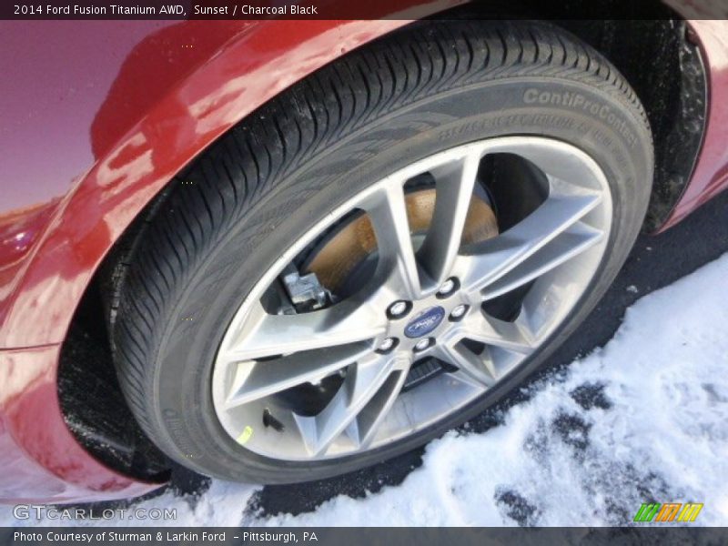 Sunset / Charcoal Black 2014 Ford Fusion Titanium AWD