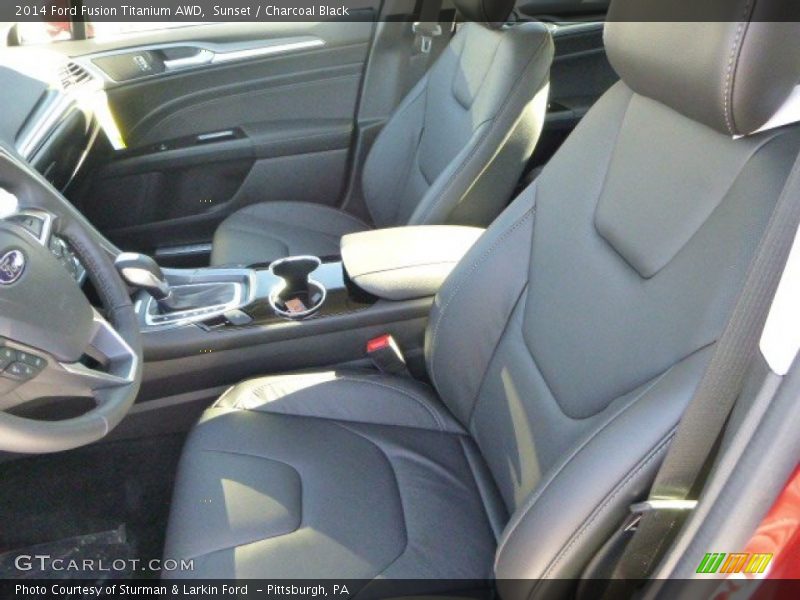 Sunset / Charcoal Black 2014 Ford Fusion Titanium AWD