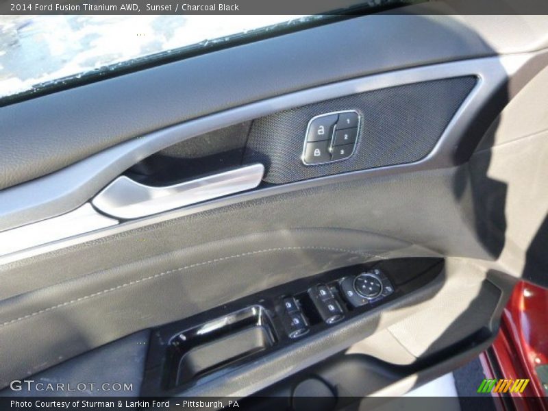 Sunset / Charcoal Black 2014 Ford Fusion Titanium AWD