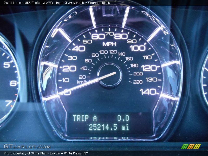 Ingot Silver Metallic / Charcoal Black 2011 Lincoln MKS EcoBoost AWD