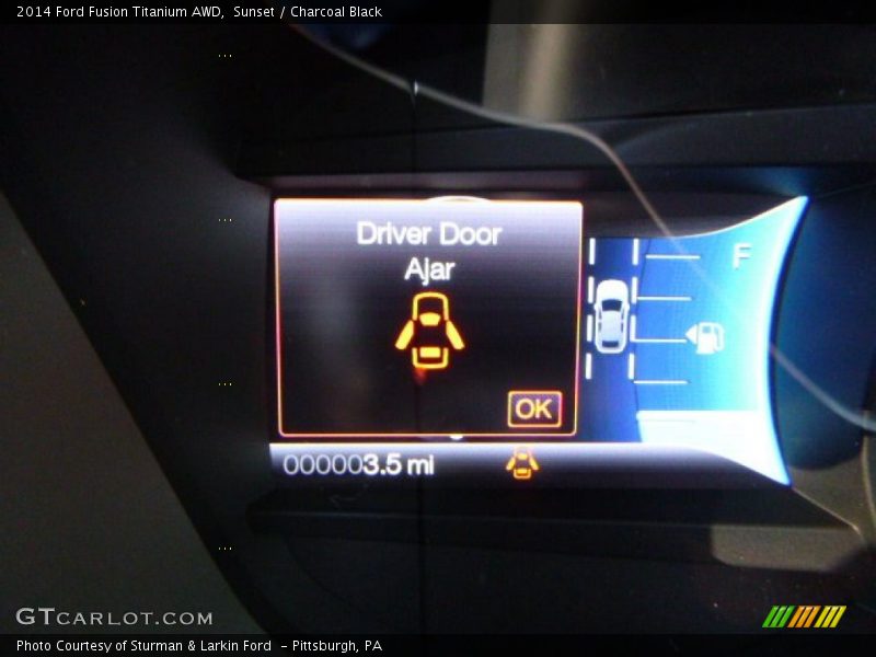 Sunset / Charcoal Black 2014 Ford Fusion Titanium AWD