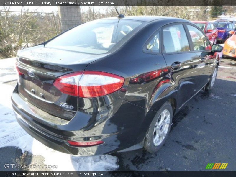 Tuxedo Black / Medium Light Stone 2014 Ford Fiesta SE Sedan