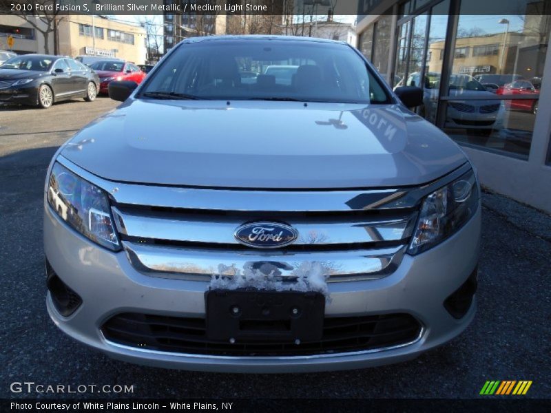 Brilliant Silver Metallic / Medium Light Stone 2010 Ford Fusion S