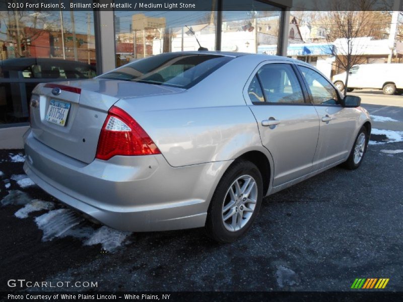 Brilliant Silver Metallic / Medium Light Stone 2010 Ford Fusion S