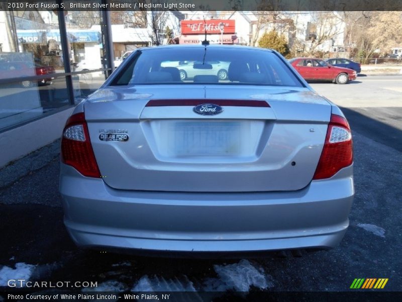 Brilliant Silver Metallic / Medium Light Stone 2010 Ford Fusion S