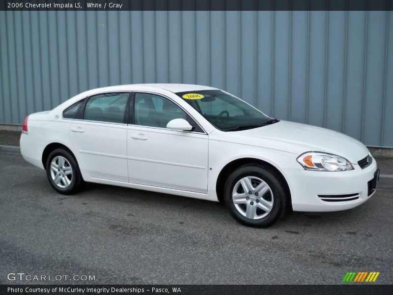 White / Gray 2006 Chevrolet Impala LS