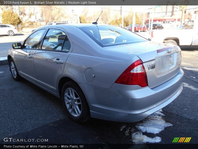 Brilliant Silver Metallic / Medium Light Stone 2010 Ford Fusion S