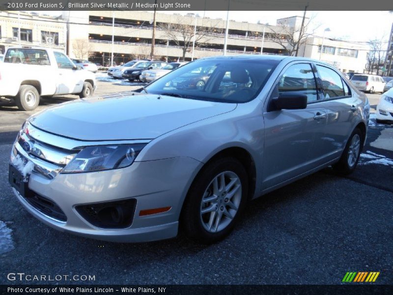 Brilliant Silver Metallic / Medium Light Stone 2010 Ford Fusion S